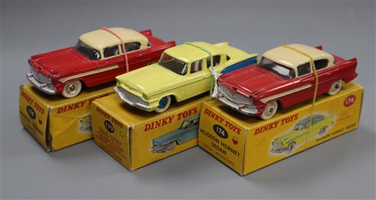 Two boxed Dinky 174 and a 179, boxed